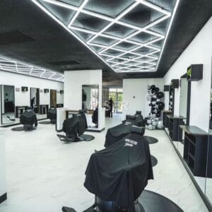 hair salon station lighting