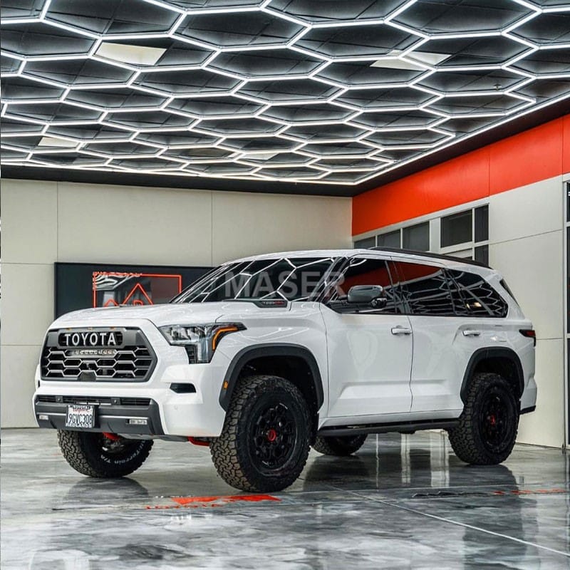 hexagon lighting for garage