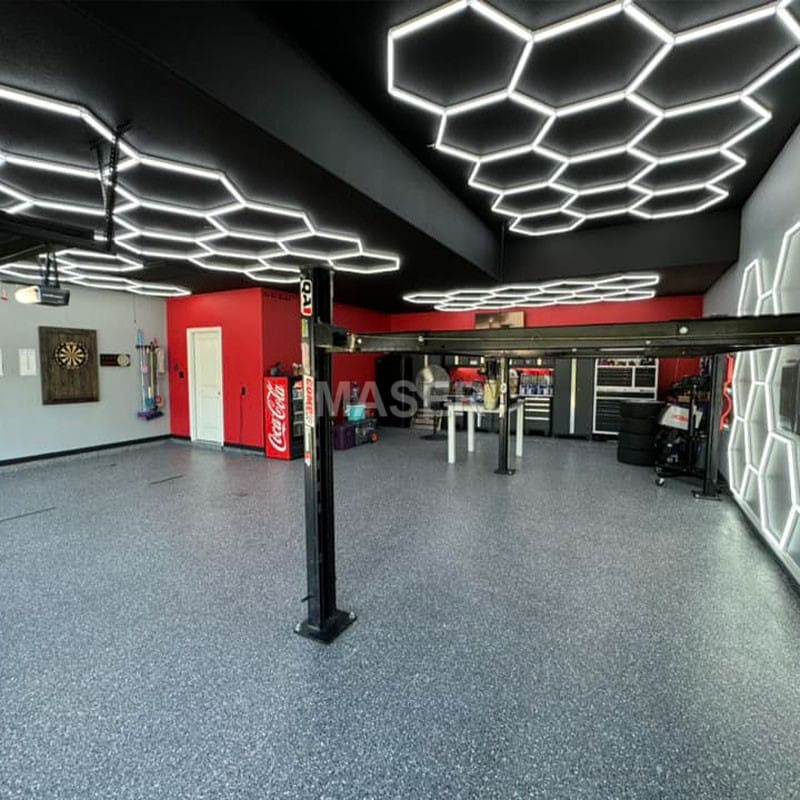 led hexagonal grid honeycomb lights