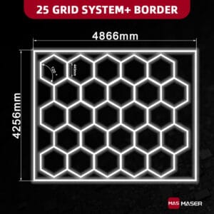 25 Hexagon Lights System With Border