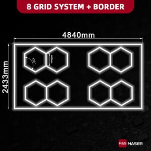 8 Hexagon Lights System With Border