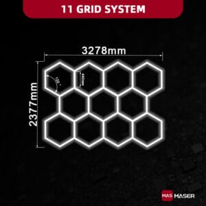 Dimmable 11 Hexagon Lights System