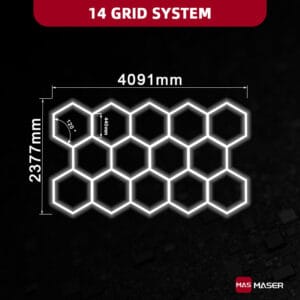 Dimmable 14 Hexagon Lights System