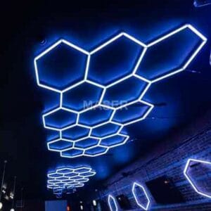 garage hexagon lights rgb