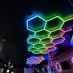 hexagon led light rgb