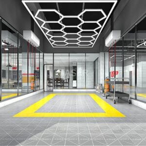 hexagon led lights garage