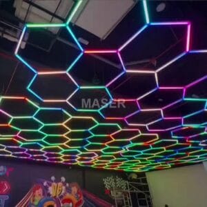 hexagonal luces led rgb
