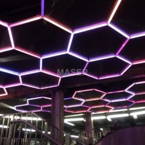 rgb hexagon ceiling light