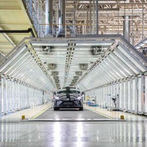 Automotive paint shop lighting