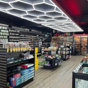Hookah Shop Hexagon Lighting