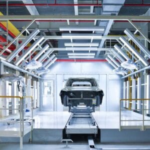 paint booth light fixtures