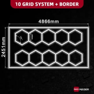 10 Hex Lights System With Border