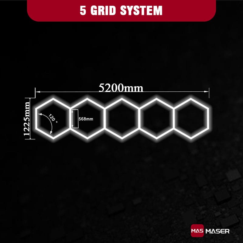 5 Grid Hexagonal Lights System