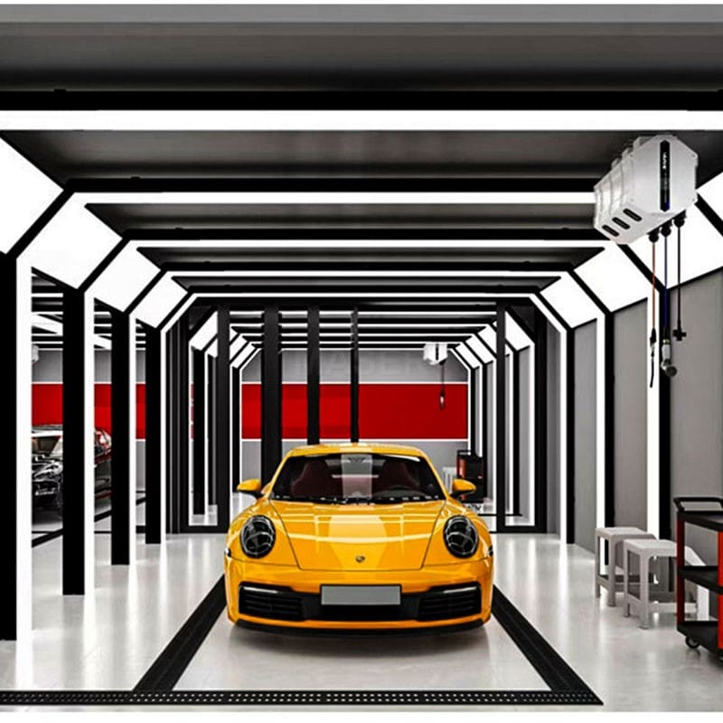 5 Grid Auto Inspection Tunnel with 2 LED Panel Lights