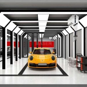 5 Grid Auto Inspection Tunnel with 3 LED Panel Lights