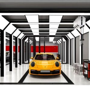 5 Grid Auto Inspection Tunnel with 4 LED Panel Lights
