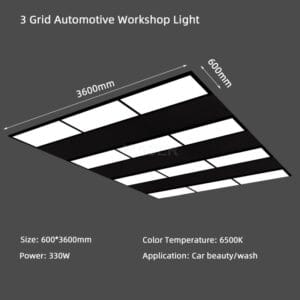 Size 3 Grid Automotive Workshop Light