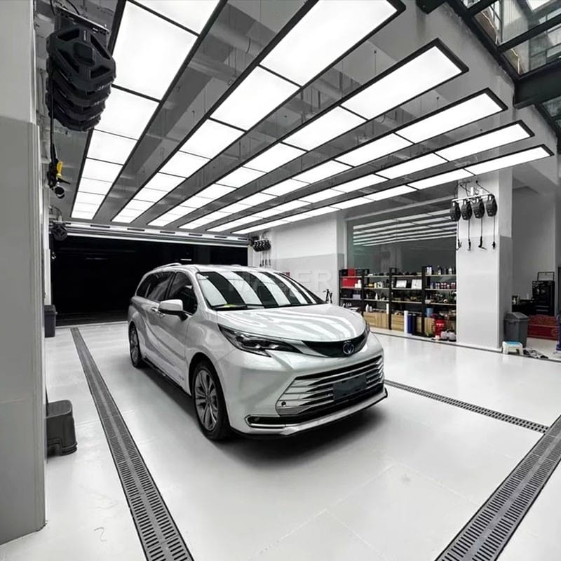 diy workshop lighting