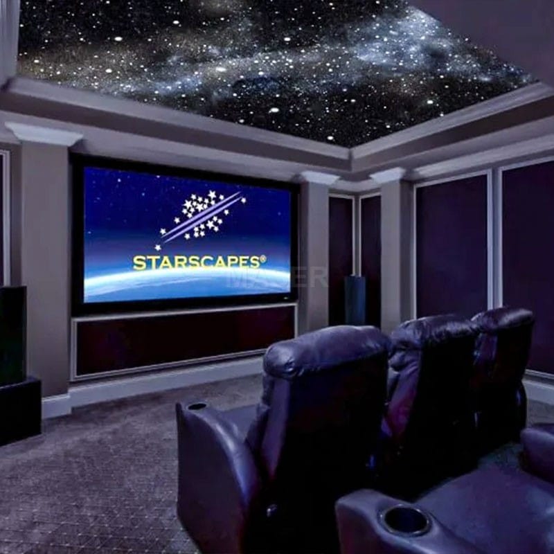 pvc stretch ceiling film lighting