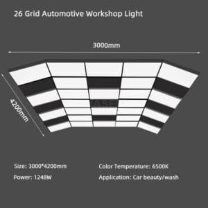 Size 26 Grid Automotive Workshop Light