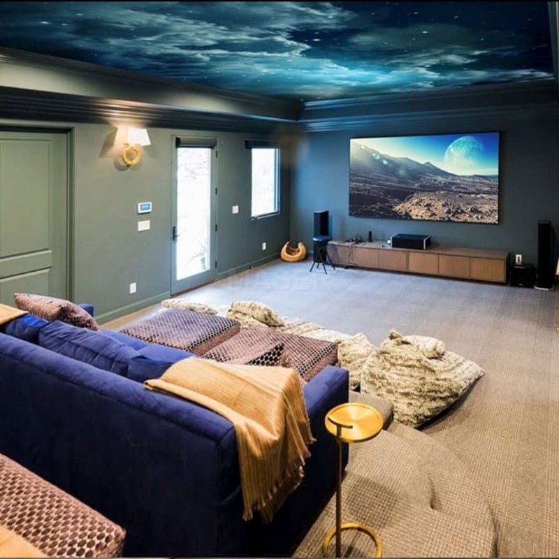 ceiling pattern stretching film