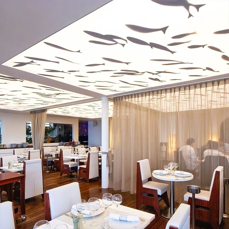 ceiling stretching film