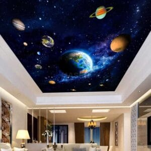 glossy stretch ceiling film