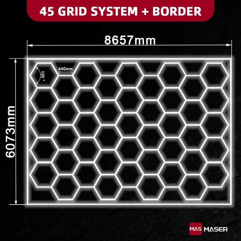 45 Hexagon Lights System With Border