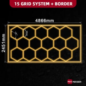 5CCT 15 Hexagon Lights With Border