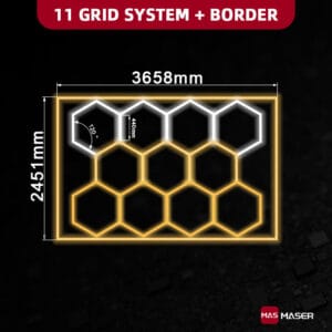 5CCT Dimmable 11 Hex Lights System
