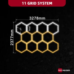 5CCT Dimmable 11 Hexagon Lights