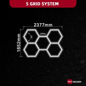 Dimmable 5 Hexagon Lights system