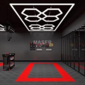 hexagonal led light 8 grid