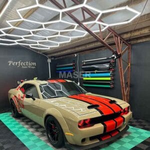 lampe hexagonale garage