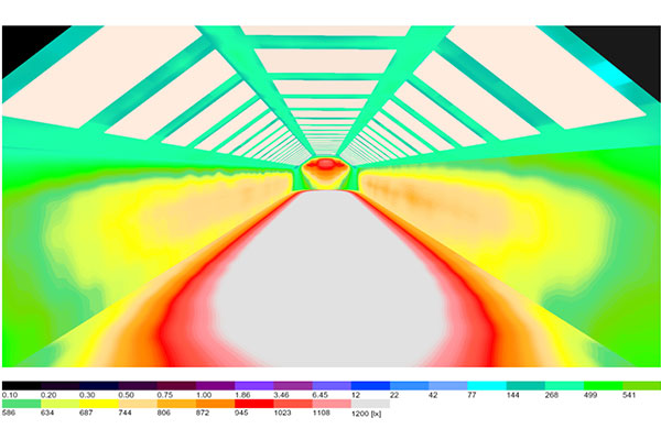 car spray booth lighting