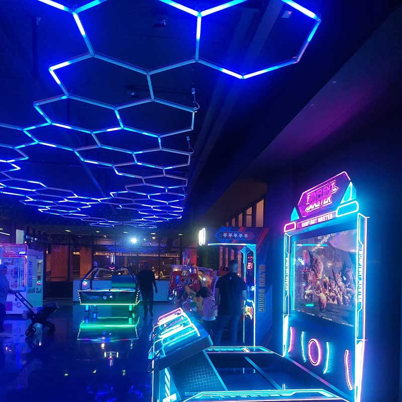 hexagonal led rgb lighting