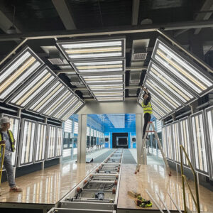 led spray booth lights