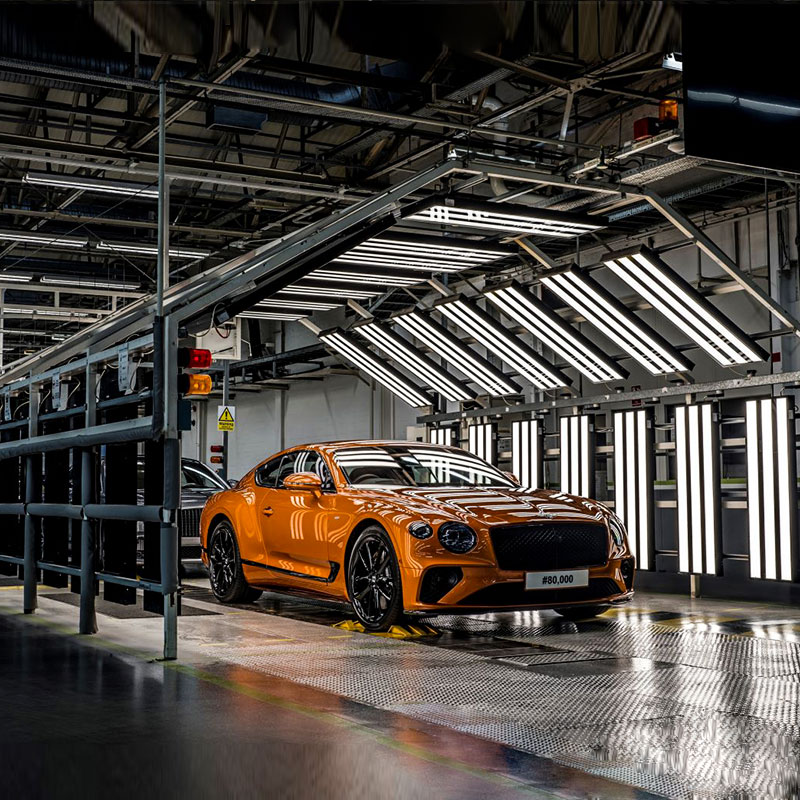 spray booth lights led